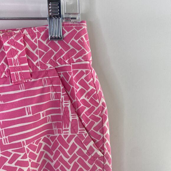 Lilly Pulitzer Resort Fit Geo Pattern High Waisted Casual Short Size 2 - Picture 5 of 8